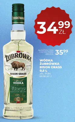Wódka Żubrówka Bison Grass promocja w Duży Ben