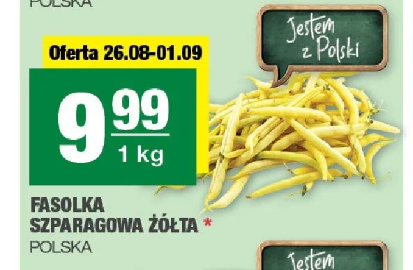 Fasolka szparagowa żółta promocja w SPAR