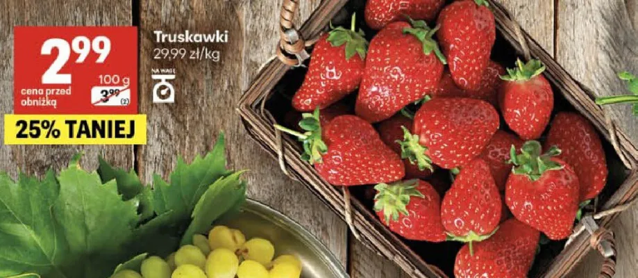 Truskawki promocja w Delikatesy Centrum