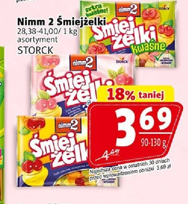 Żelki Nimm2 Śmiejżelki kwaśne promocja w Prim Market
