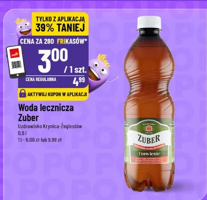 Woda lecznicza Zuber Uzdrowisko Krynica-Żegiestów promocja w POLOmarket