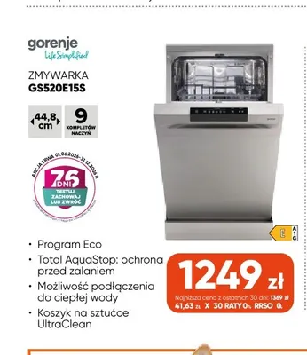 Zmywarka GS520E15S Gorenje promocja w Max Elektro