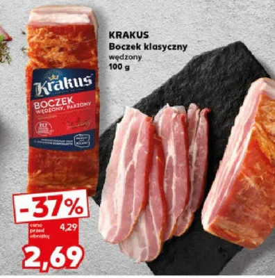 Boczek klasyczny wędzony promocja w Kaufland