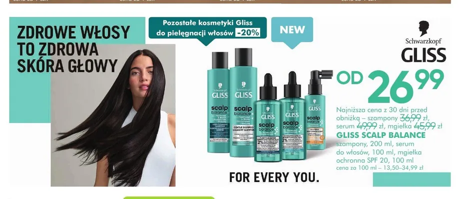 Szampon do włosów Gliss Scalp Balance promocja w Super-Pharm
