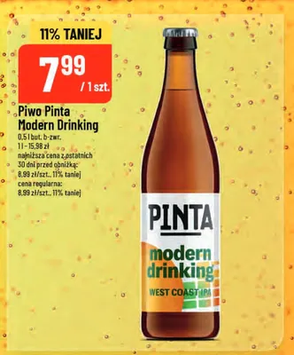 Piwo Pinta Modern Drinking promocja w POLOmarket