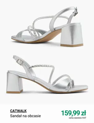 Sandał na obcasie Catwalk promocja w Deichmann