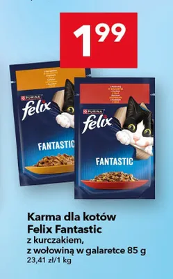 Karma dla kotów Felix Fantastic z kurczakiem w galaretce promocja w LEWIATAN