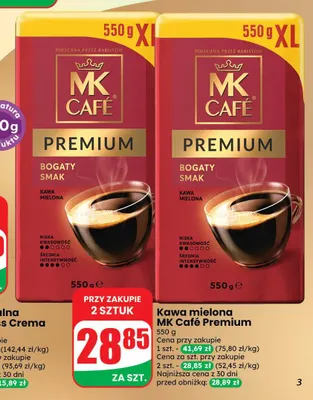 Kawa mielona MK Café Premium promocja w Dino