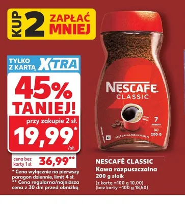 Kawa rozpuszczalna Nescafé Classic promocja w Kaufland