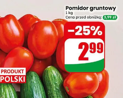 Pomidor gruntowy polski promocja w Dino