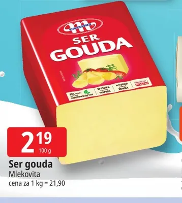 Ser gouda Mlekovita promocja w Leclerc