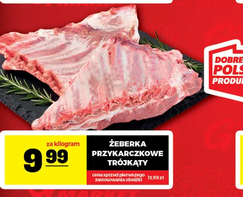 Żeberka przykarczkowe trójkąty promocja w Gram Market