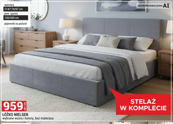 Łóżko Nielsen promocja w Merkury Market