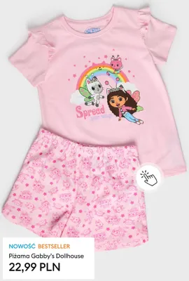 Piżama Gabby's Dollhouse promocja w Sinsay
