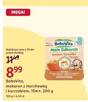 Makaron z marchewką i kurczakiem promocja w Rossmann