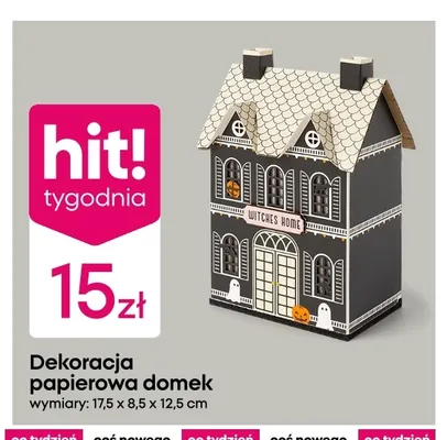 Dekoracja papierowa domek promocja w Pepco