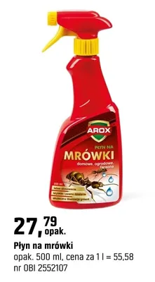 Płyn na mrówki promocja w OBI