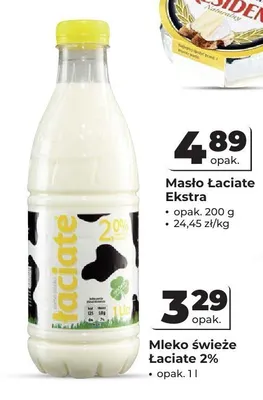 Mleko świeże Łaciate 2% promocja w Odido