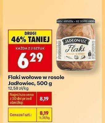 Flaki wołowe w rosole promocja w Biedronka
