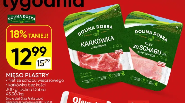 Mięso plastry Dolina Dobra promocja w Chata Polska