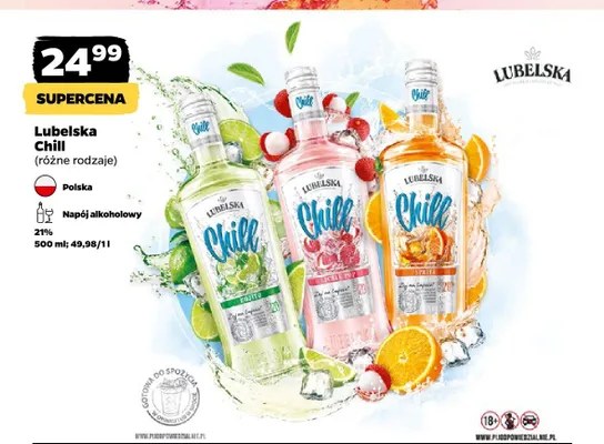 Napój alkoholowy Lubelska Chill Mojito 21% promocja w Netto