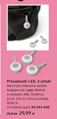 Przywieszki LED 3-pak promocja w Tchibo