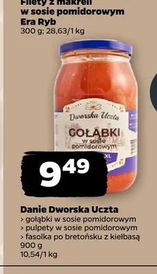 Gołąbki w sosie pomidorowym Dworska Uczta promocja w Netto