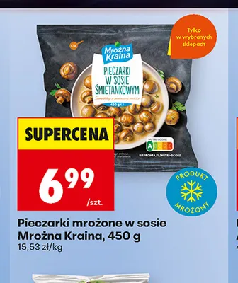 Pieczarki mrożone w sosie Mroźna Kraina promocja w Biedronka