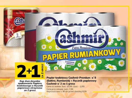 Papier toaletowy Cashmir Extra Premium Rumiankowy promocja w Hitpol