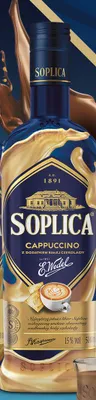 Likier Soplica Cappuccino z dodatkiem białej czekolady E.Wedel 15% promocja w Biedronka
