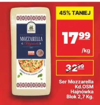 Ser mozzarella blok OSM Hajnówka promocja w API Market