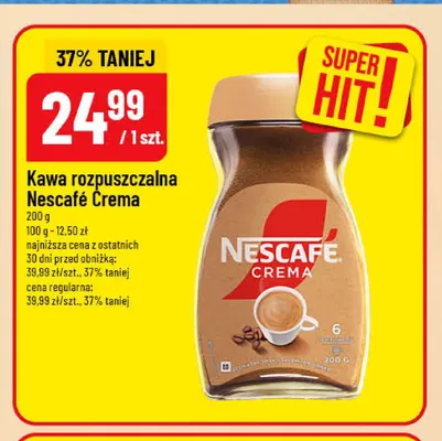 Kawa rozpuszczalna Nescafé Crema promocja w POLOmarket