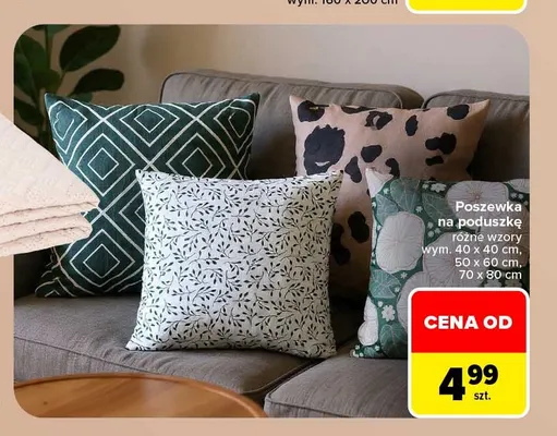 Poszewka na poduszkę 70x80 cm promocja w Carrefour