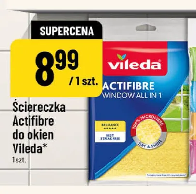 Ściereczka Actifibre do okien Vileda promocja w POLOmarket