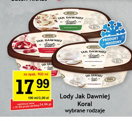Lody Jak Dawniej śmietankowe promocja w Gram Market