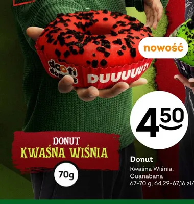 Donut Kwaśna Wiśnia Dooti Donuts promocja w Żabka