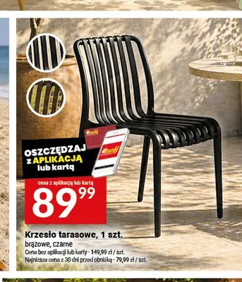 Krzesło tarasowe promocja w Twój Market