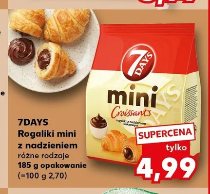 Rogaliki mini z nadzieniem 7Days promocja w Kaufland