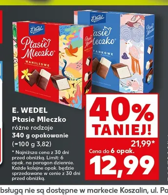 Ptasie Mleczko E.Wedel promocja w Kaufland