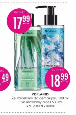 Żel micelarny do demakijażu Visplantis promocja w Drogerie Jasmin