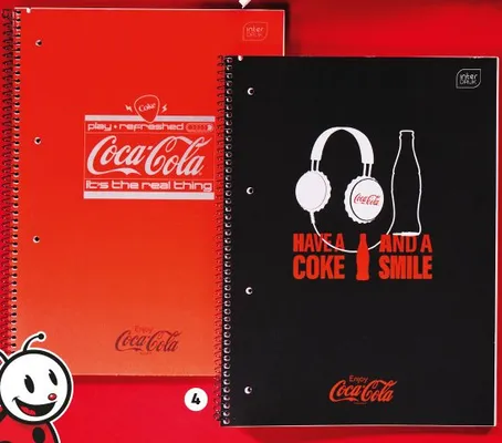 Kołozeszyt A4/80 Interdruk Coca-Cola promocja w Biedronka