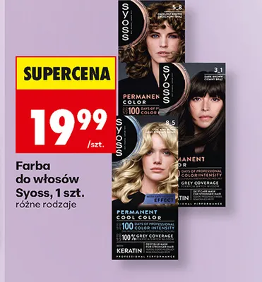 Farba do włosów Syoss promocja w Biedronka