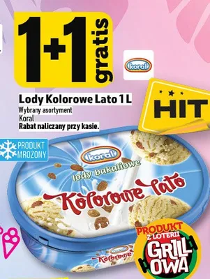 Lody Kolorowe Lato Koral promocja w TOPAZ
