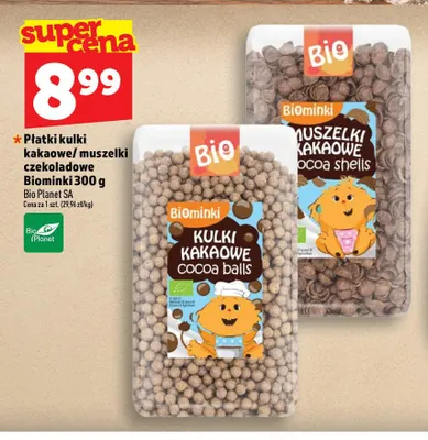 Płatki kulki kakaowe Biominki promocja w TOPAZ
