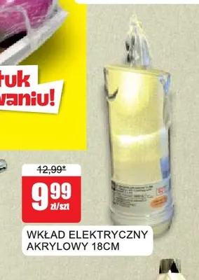Wkład elektryczny akrylowy 18 cm promocja w Bingo