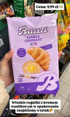 Rogaliki z kremem waniliowym promocja w Biedronka