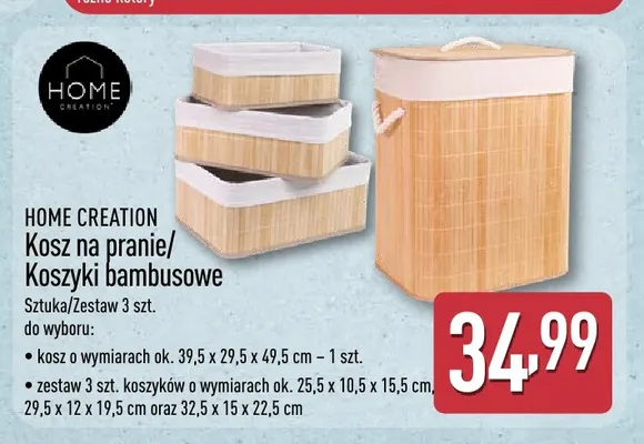 Kosz na pranie Home Creation promocja w Aldi