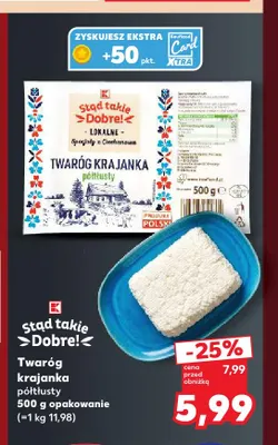 Twaróg krajanka półtłusty Stąd Takie Dobre! promocja w Kaufland