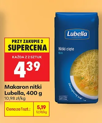 Makaron nitki promocja w Biedronka