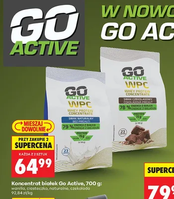 Koncentrat białek WPC wanilia promocja w Biedronka